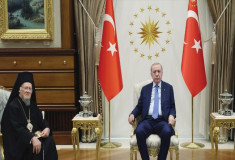 Cumhurbaşkanı Erdoğan, Fener Rum Patriği Bartholomeos'u kabul etti