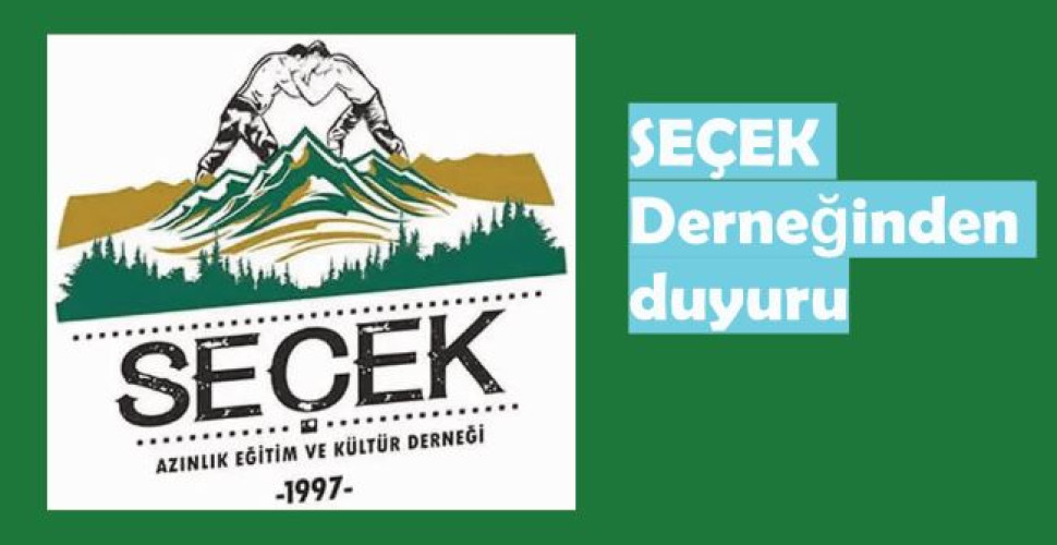 SEÇEK Derneğinden duyuru