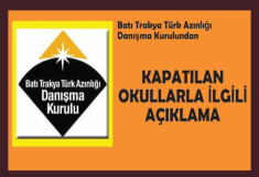 Danışma Kurulundan kapatılan okullarla ilgili açıklama